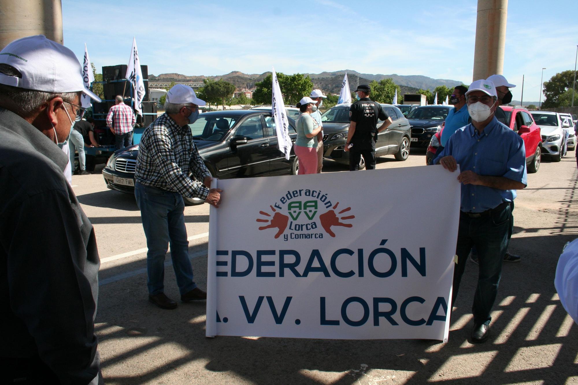 Protesta en defensa del Trasvase en Lorca