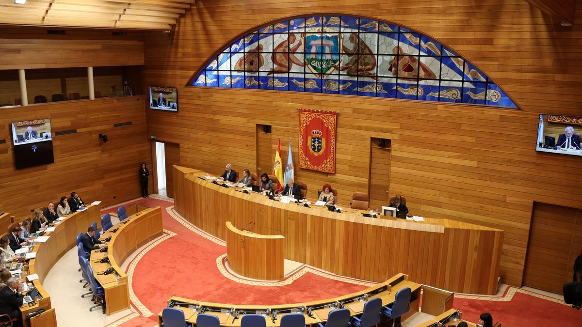 Pleno del Parlamento de Galicia este martes