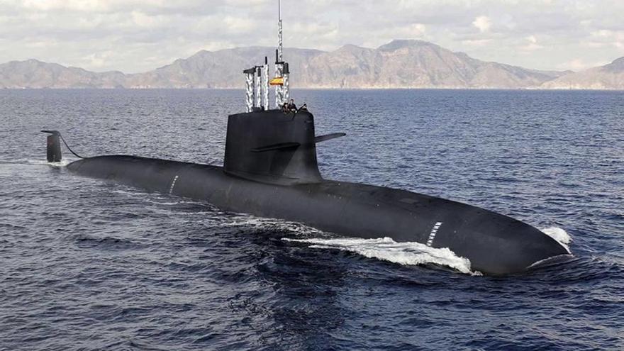 Imagen recreada del submarino S-80 que construye Navantia.