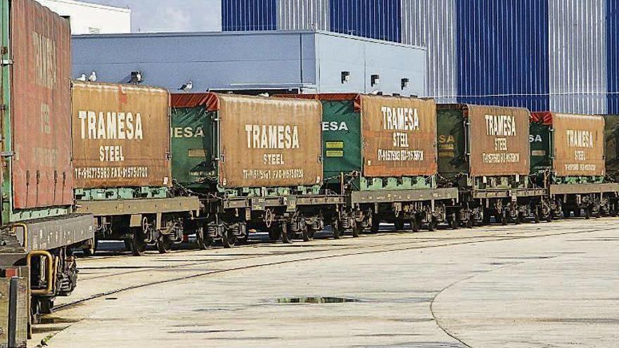 El tren del Puerto movió el pasado año 11.964 vagones de mercancías