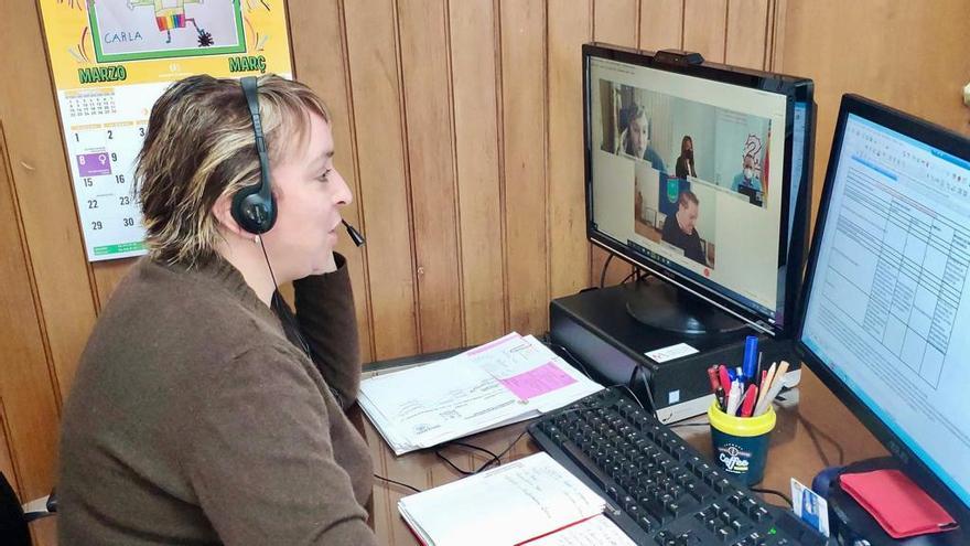 Videoconferencia de Eva Sanz con Dalmau