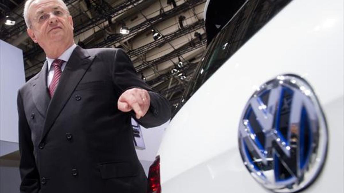 Martin Winterkorn durante la presentación de un modelo de Volkswagen en el 2014.