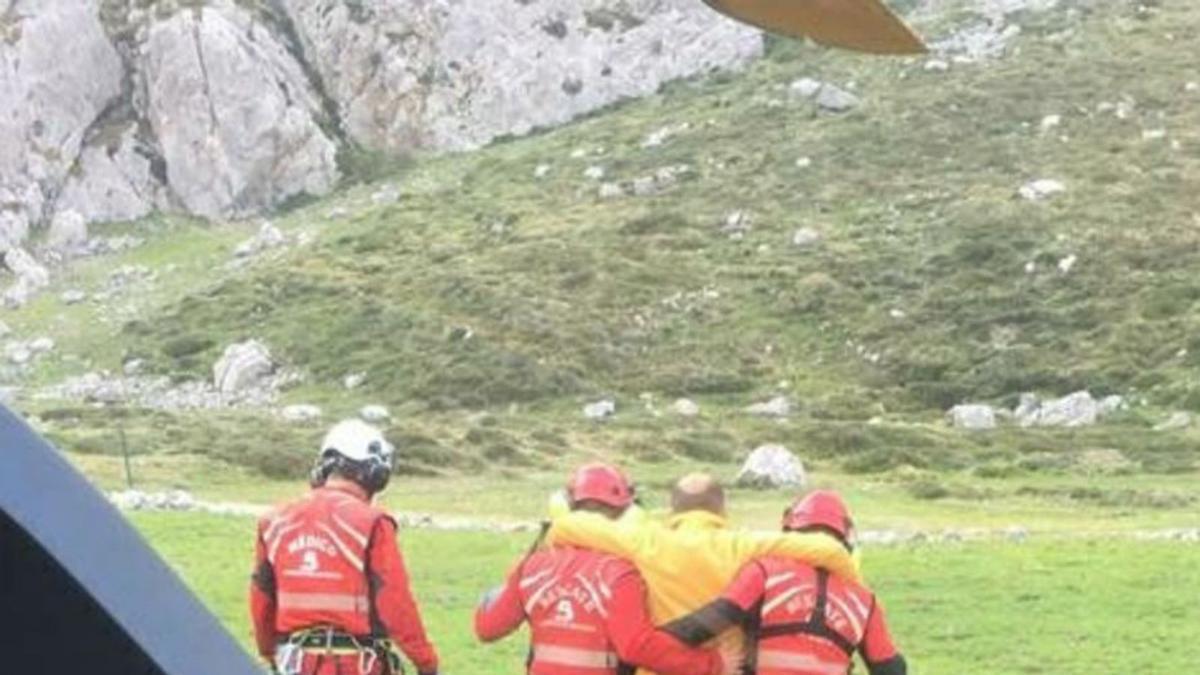 Rescate de un lesionado en Cabrales | SEPA