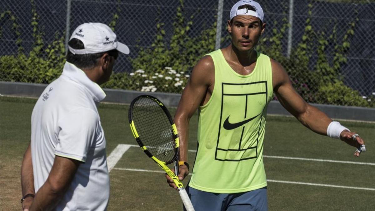 Nadal con su tío Toni