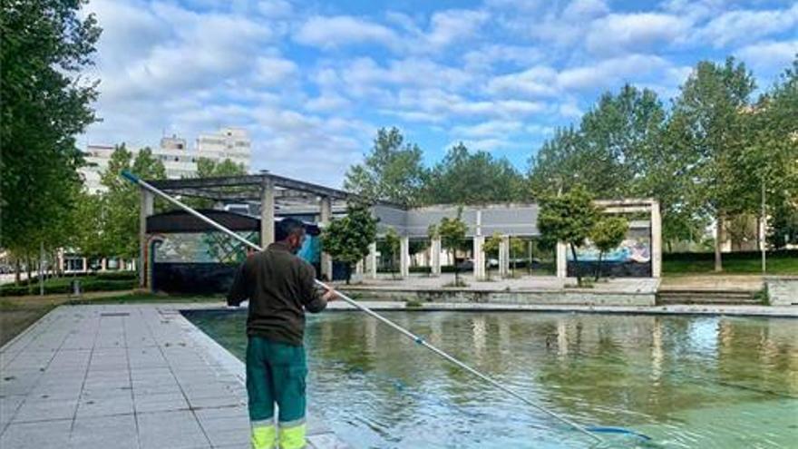 Cáceres comienza la puesta a punto de las zonas verdes