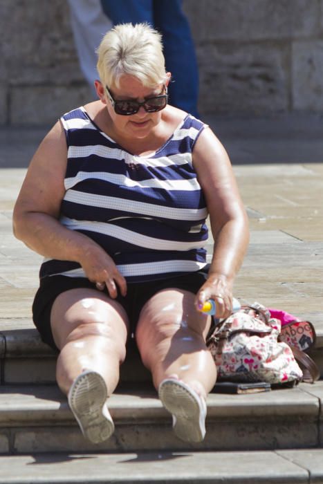 Finde de fuerte calor en Valencia