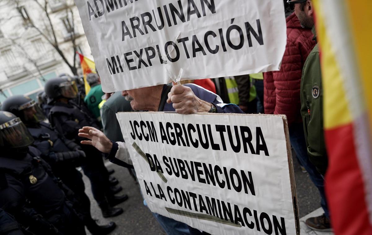 Manifestación de agricultores en Madrid, en imágenes