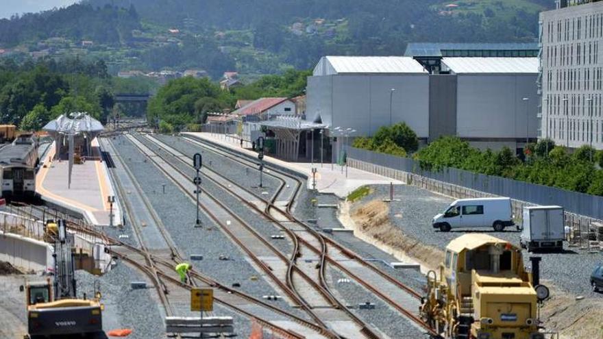 La remodelación del recinto ferroviario de Pontevedra está muy avanzada.