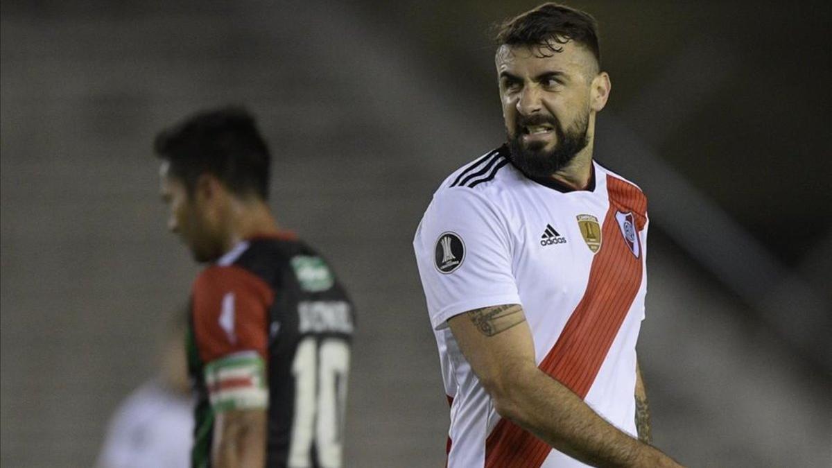 Lucas Pratto no ha podido marcar en lo que va de la Copa Libertadores con River Plate