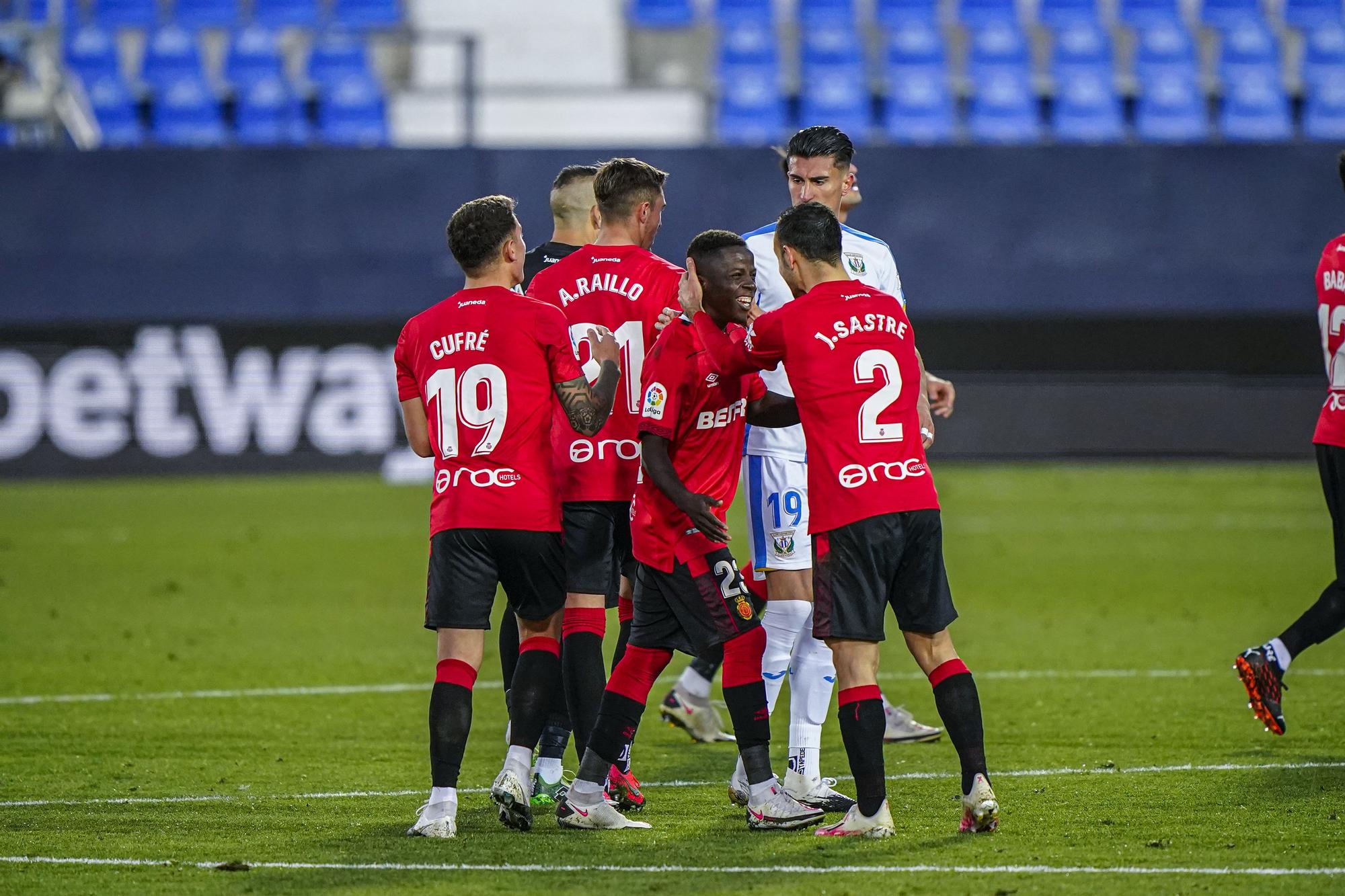 El Mallorca exhibe poderío en Leganés