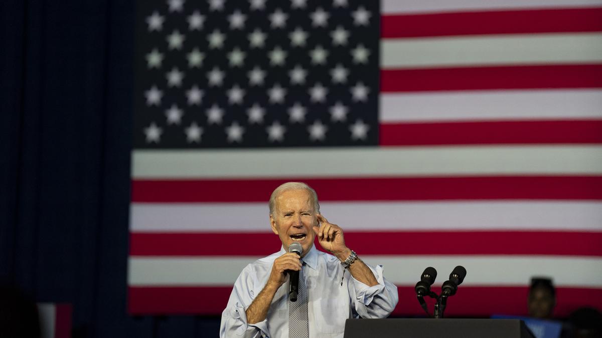 El president dels Estats Units, Joe Biden, en Bowie