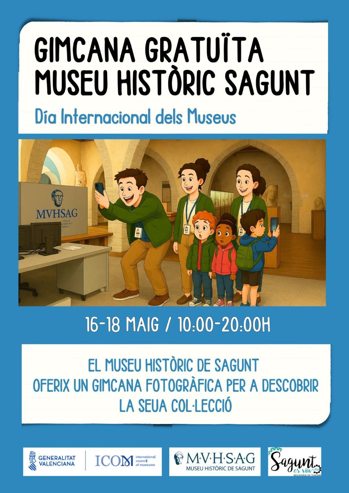 Cartel Dia de los Museos en Sagunt.