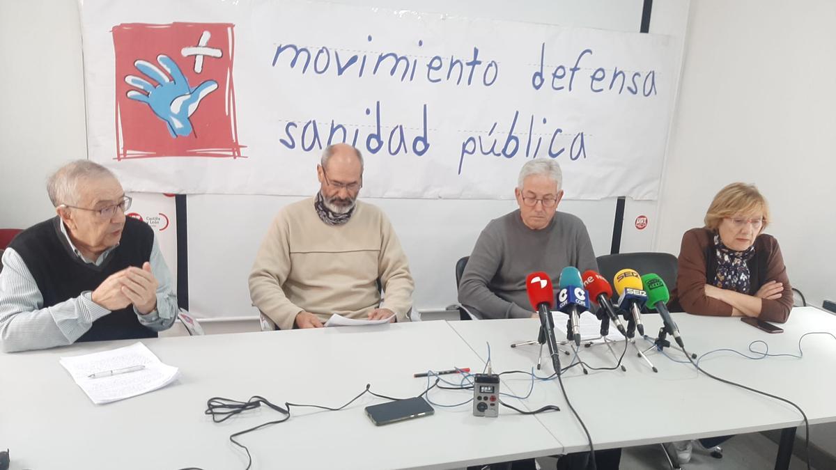 Representantes del Movimiento en defensa de la sanidad pública de Zamora