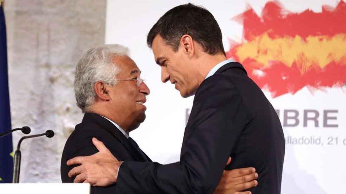 António Costa y Pedro Sánchez, presidentes de Portugal y España respectivamente