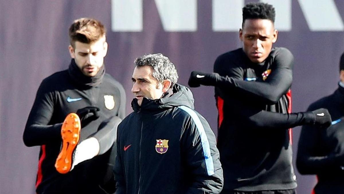 Valverde aún duda sobre el debut de Yerry Mina