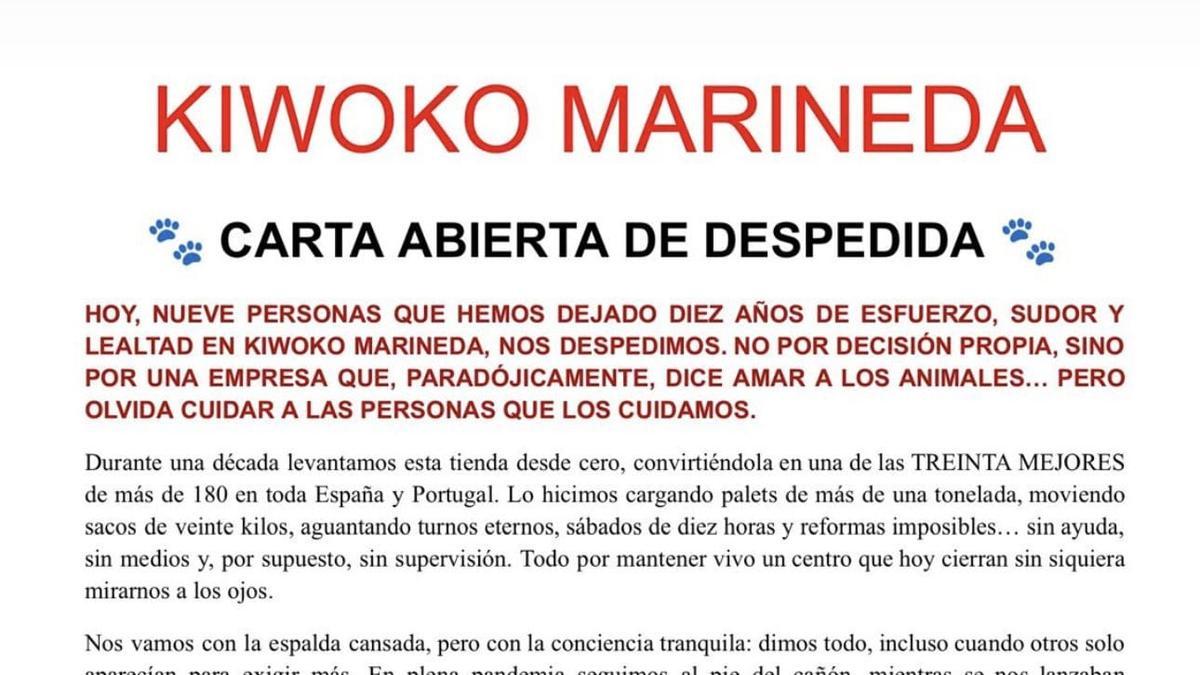 Comunicado de Kiwoko