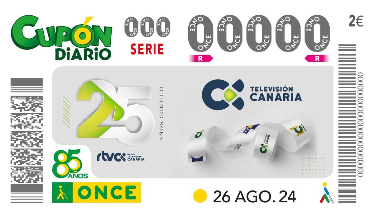 Imagen del cupón dedicado a la Televisión Autonómica.