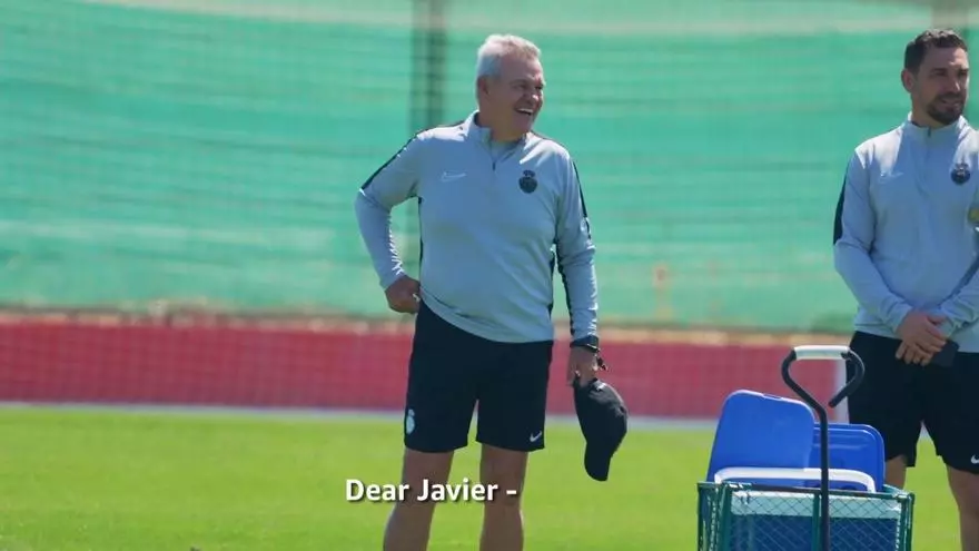 "Gracias, Javier", el emotivo vídeo de despedida de Aguirre del RCD Mallorca