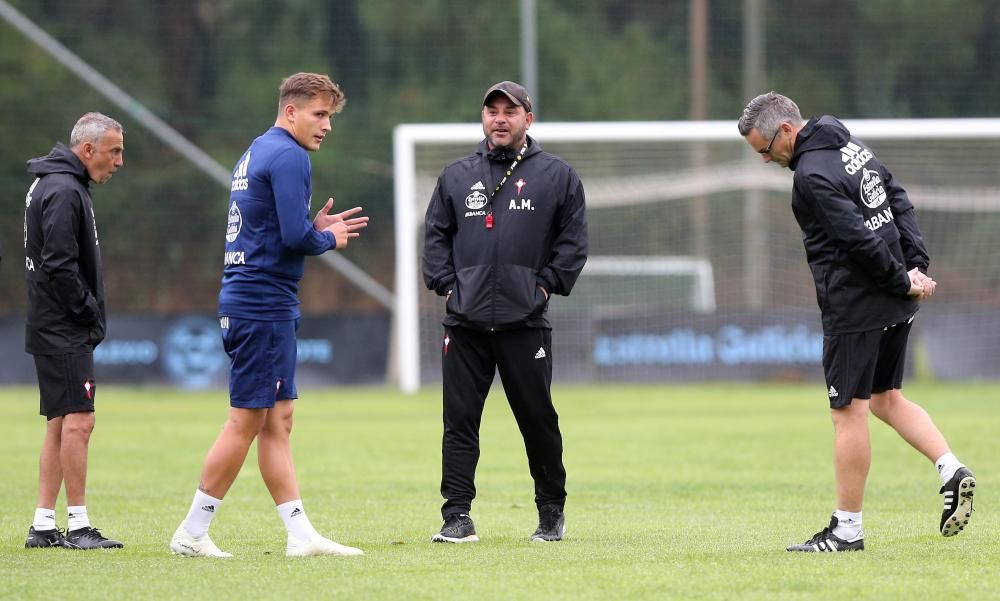 El Celta ya prepara el partido del viernes contra el Alavés // Marta G. Brea