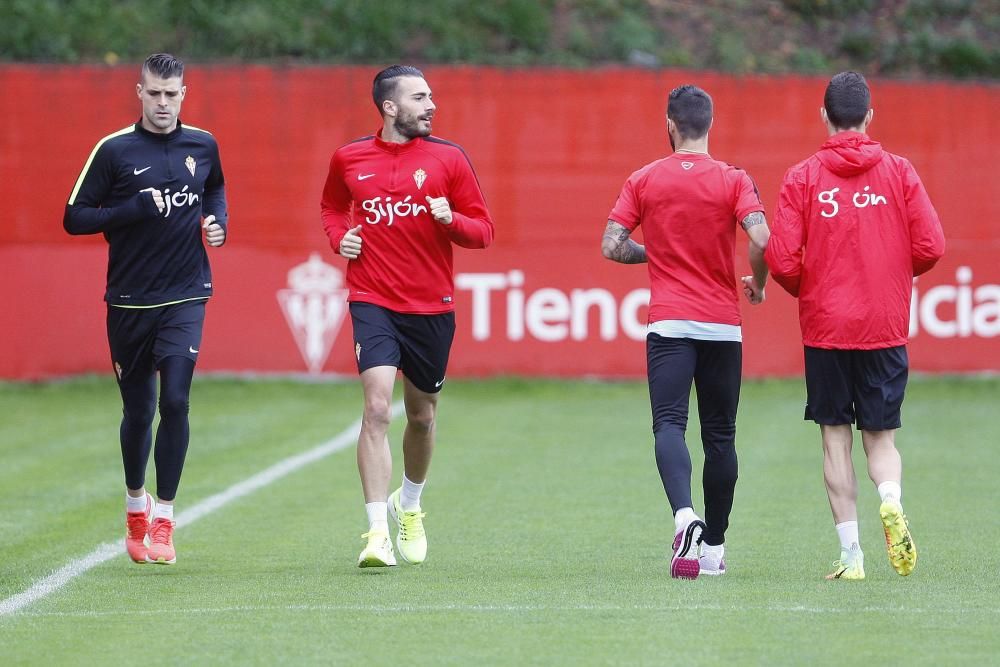 Entrenamiento del Sporting (sábado 5 de noviembre)