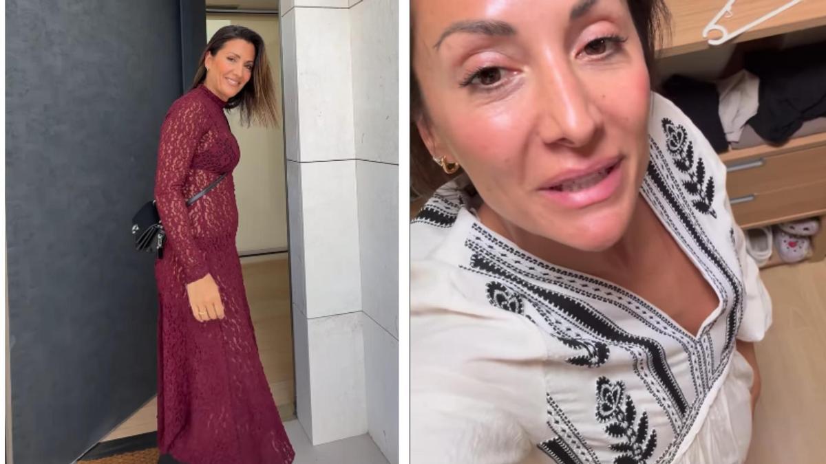 Dos momentos del vídeo de Nagore Robles