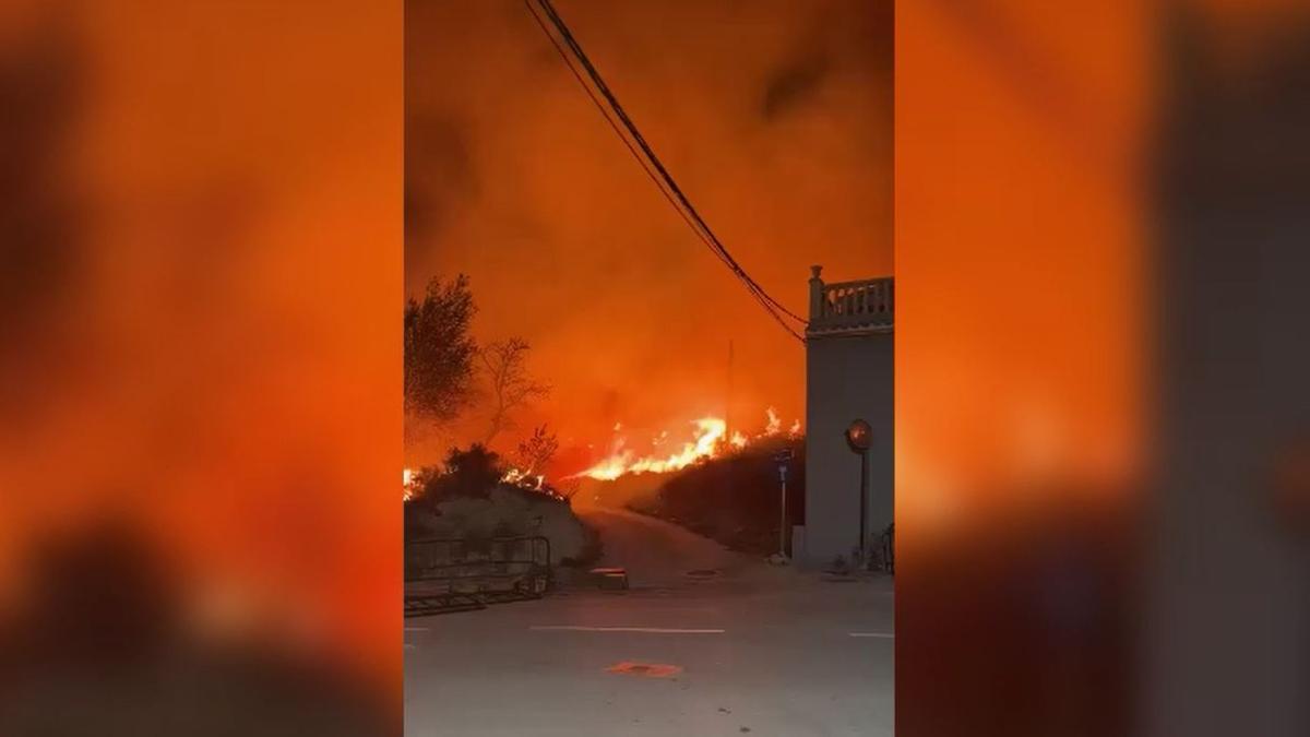 El incendio se propagó con gran virulencia