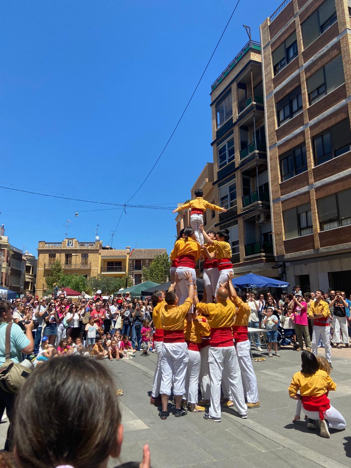 Exhibición de la Conlloga Muixeranga de Castelló.