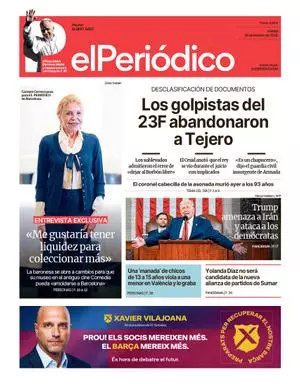 La portada de EL PERIÓDICO del 26 de febrero de 2026