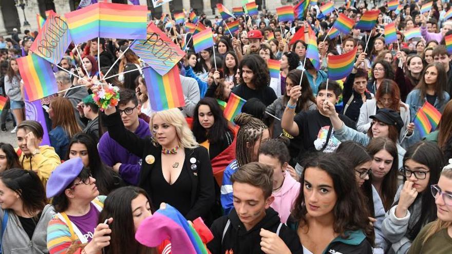 Manifestación del orgullo LGTBI en A Coruña.