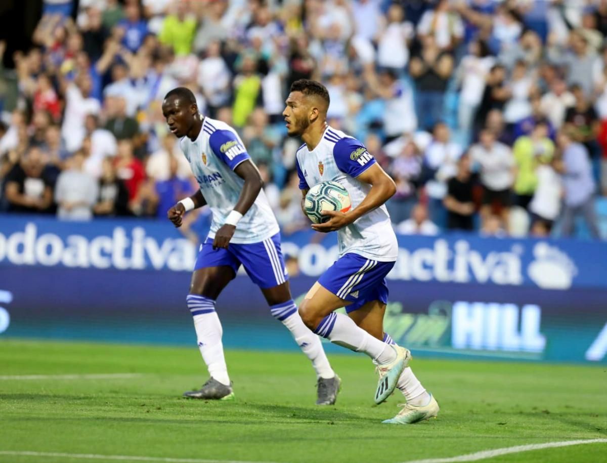 Partido del Real Zaragoza ante el Málaga