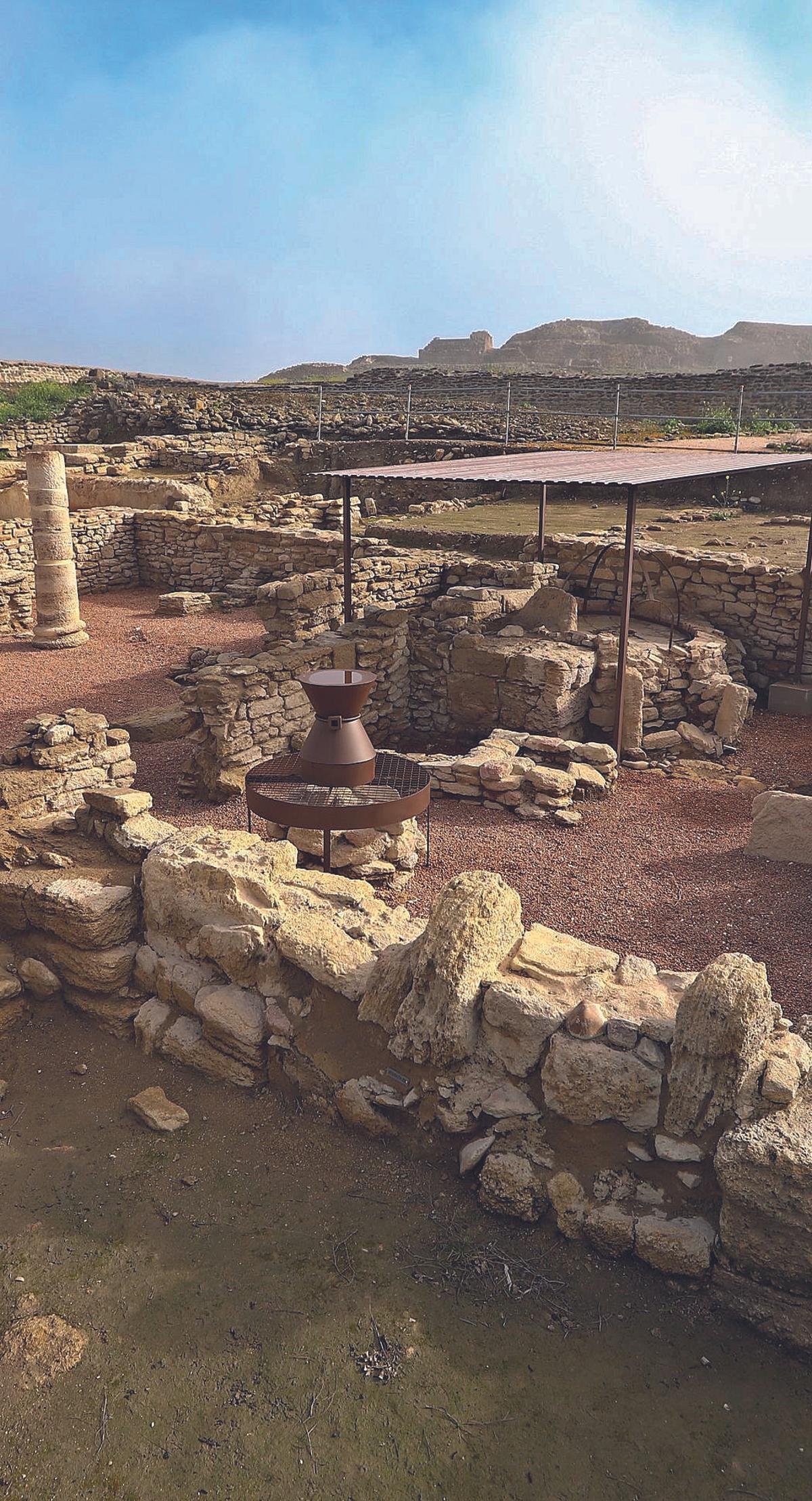 Restos de la panadería existente en el yacimiento arqueológico de ‘Ategua’.
