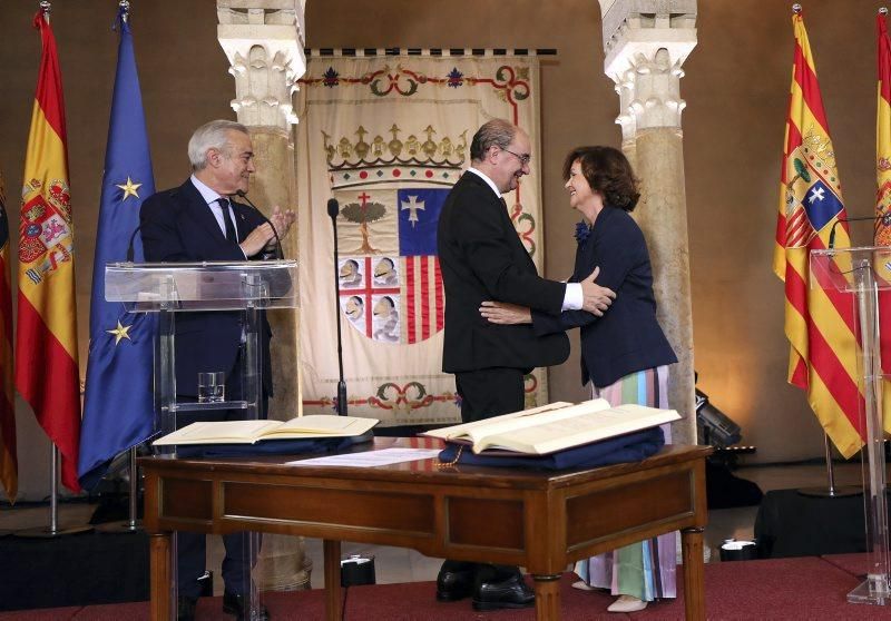 Toma de posesión de Javier Lambán como presidente de Aragón