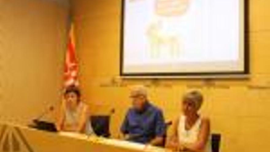 Eduard Berloso, ahir, durant la presentació de la campanya «En Zívic a Girona» .