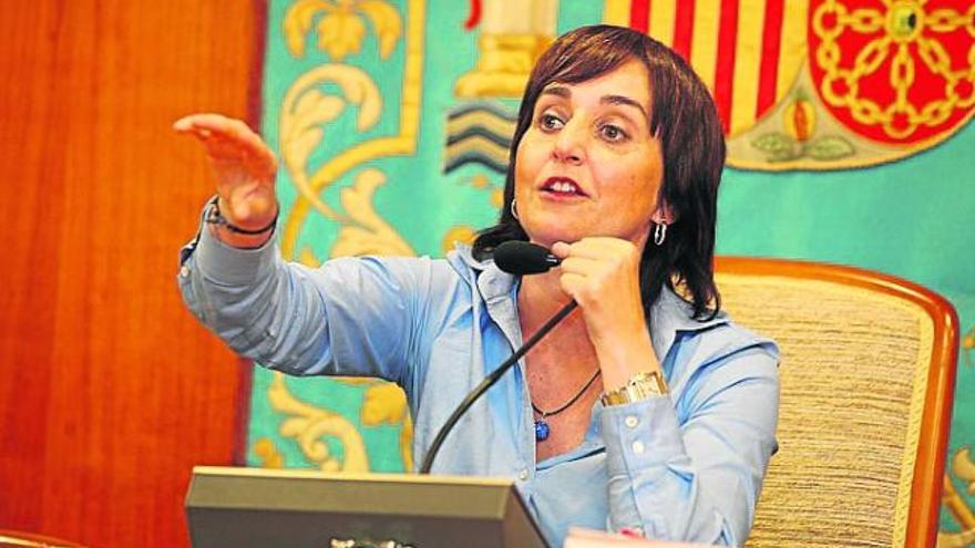 Mayte Parra en el tenso pleno celebrado el lunes.