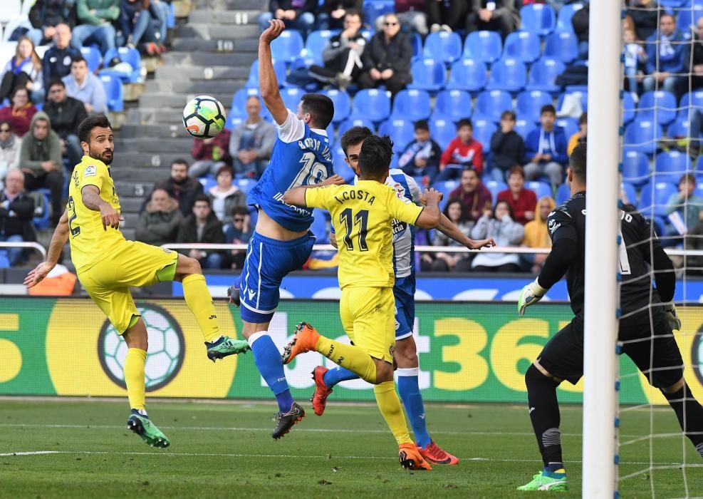 El Dépor cae ante el Villarreal en Riazor