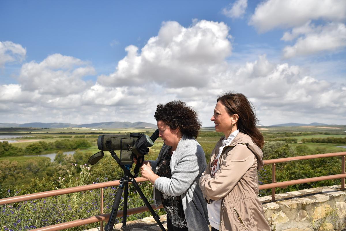 Patricia Navarro en la Laguna de Fuente de Piedra.
