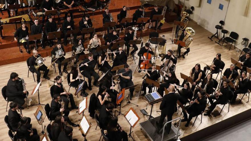 Un instante del concierto de ayer en el Conservatorio Superior. | F. Rodríguez