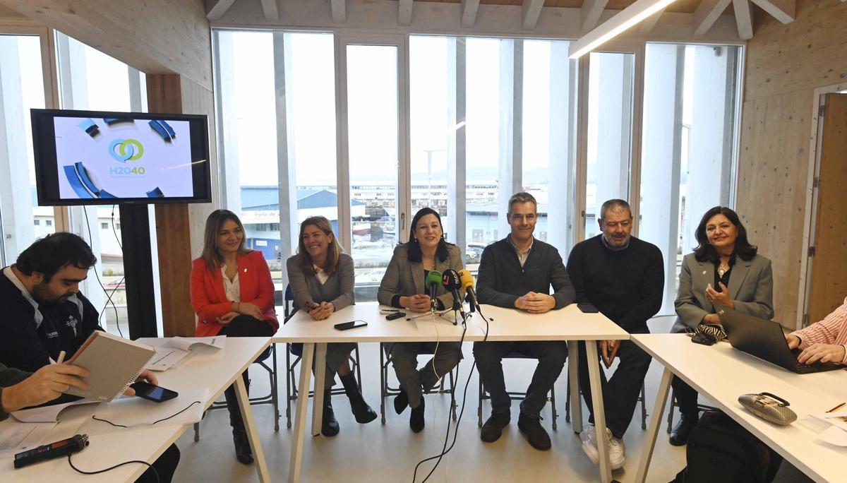 El encuentro con los medios se celebró en el edificio Redeiras, en O Berbés.