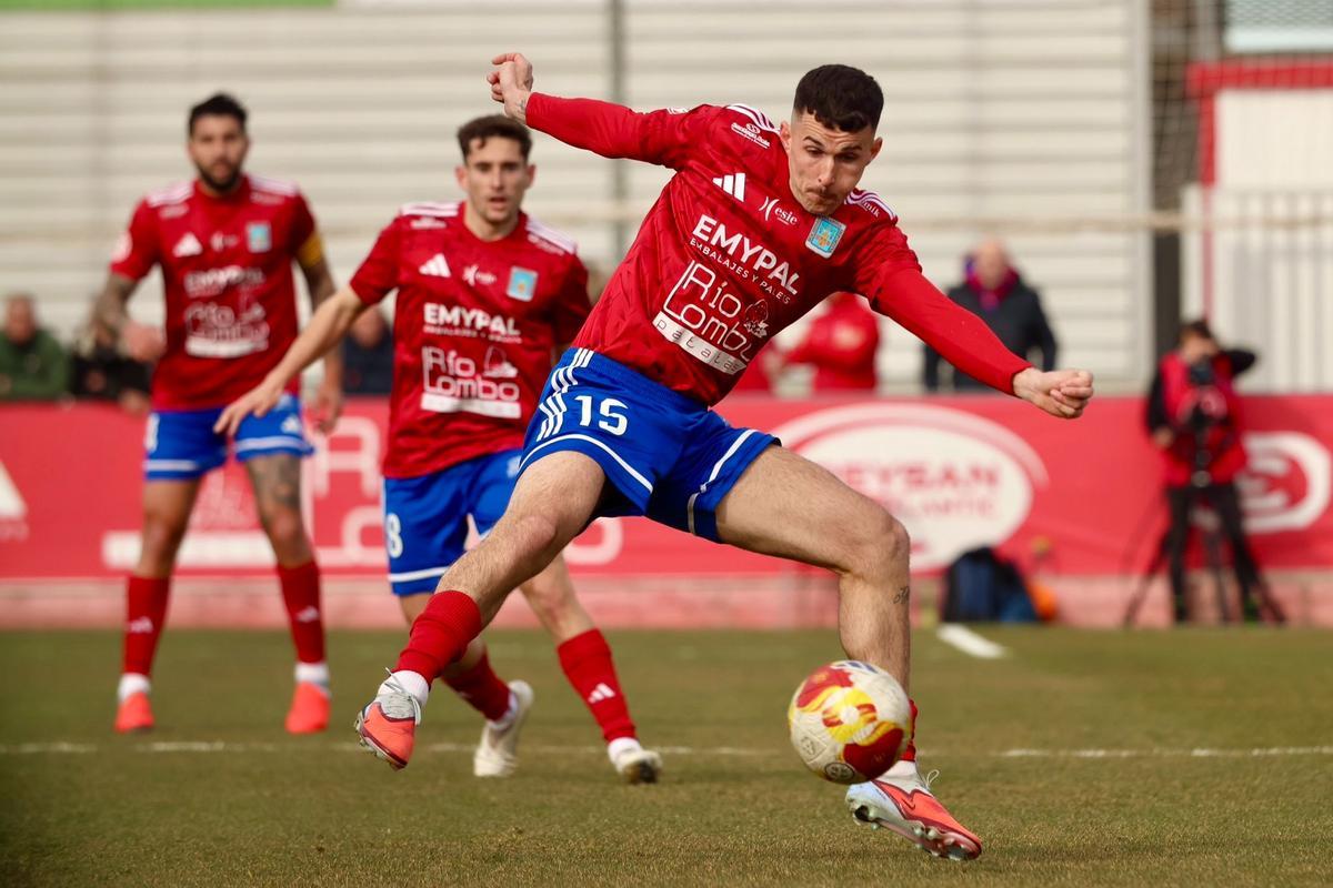Imanol Alonso, en un momento del último partido del Tarazona frente al Hércules.