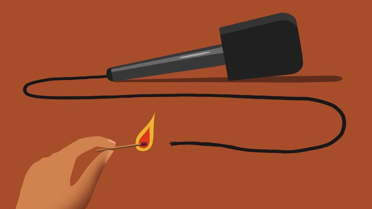 Quiles y la caricatura del periodismo. | LEONARD BEARD
