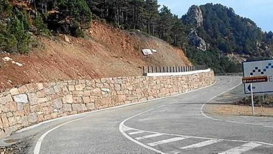 Guixers finalitza les obres de l&#039;escullera del camí de Coll de Jou