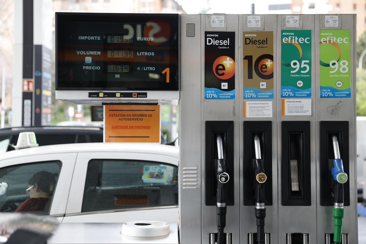 Vista de una gasolinera, en una imagen reciente.