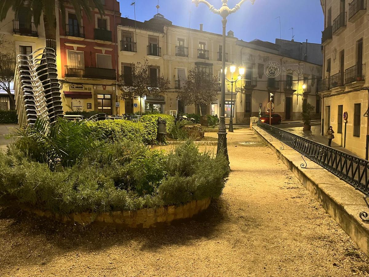 Zona de la plaza de la Concepción en la que se ha producido el altercado.
