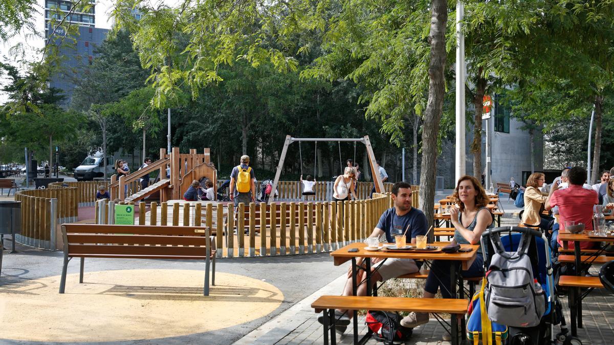 BARCELONA 01/06/2018 Las obras de Colau este mandato en BCN: superilla de Poblenou. FOTO : ALVARO MONGE