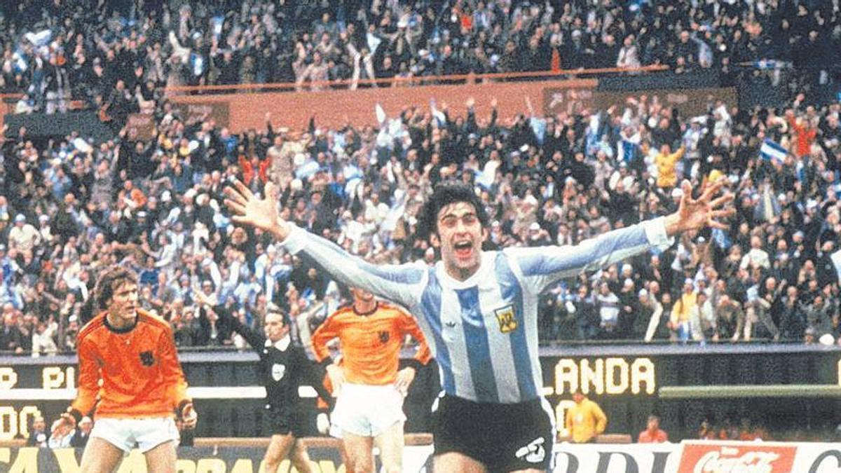 El argentino Mario Alberto Kempes, auténtico protagonista del Mundial 78