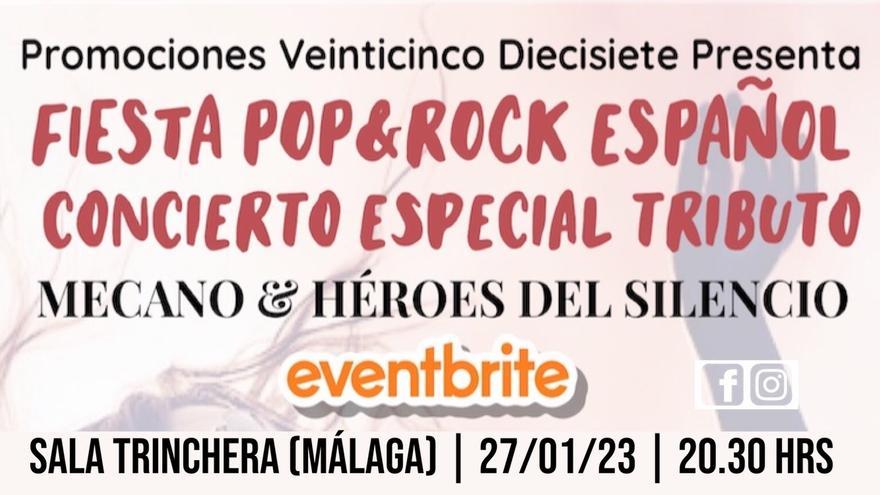 Fiesta Pop&amp;Rock español con tributos Mecano y Héroes del Silencio