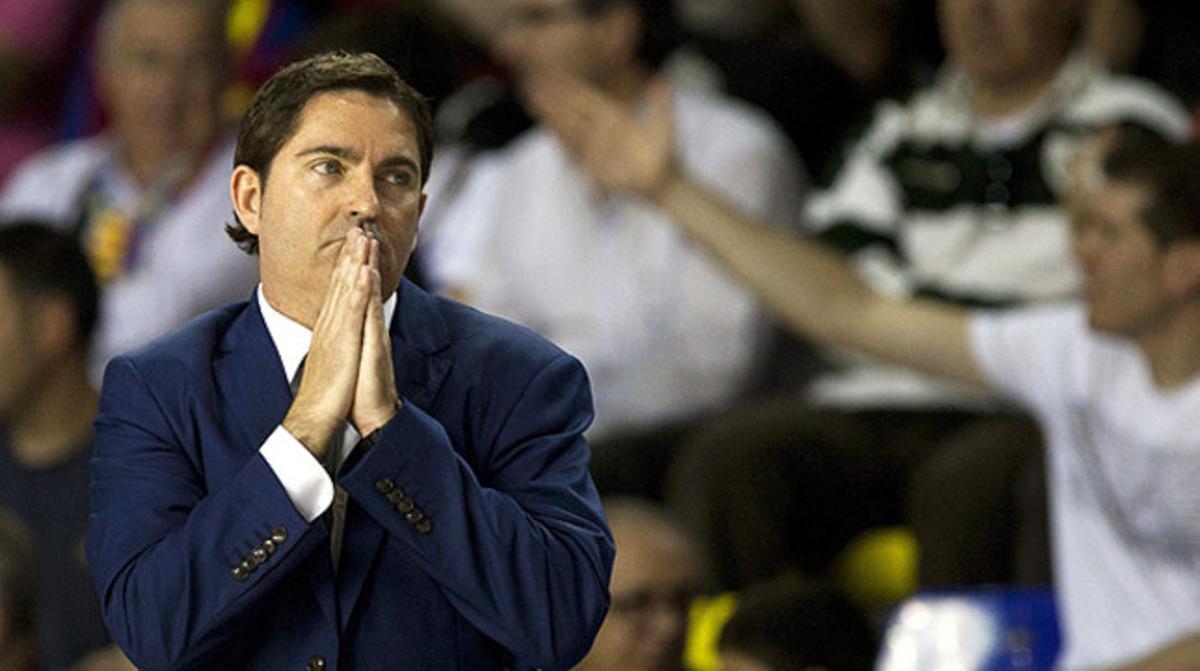 Xavi Pascual, durant un partit.