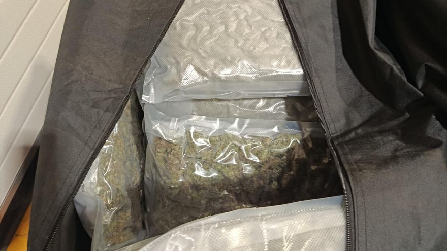Algunes de les bosses al buit amb marihuana intervingudes al Pertús