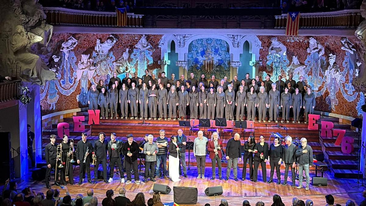 La Coral Escriny de Santpedor va protagonitzar una aparició sorpresa al Palau de la Música