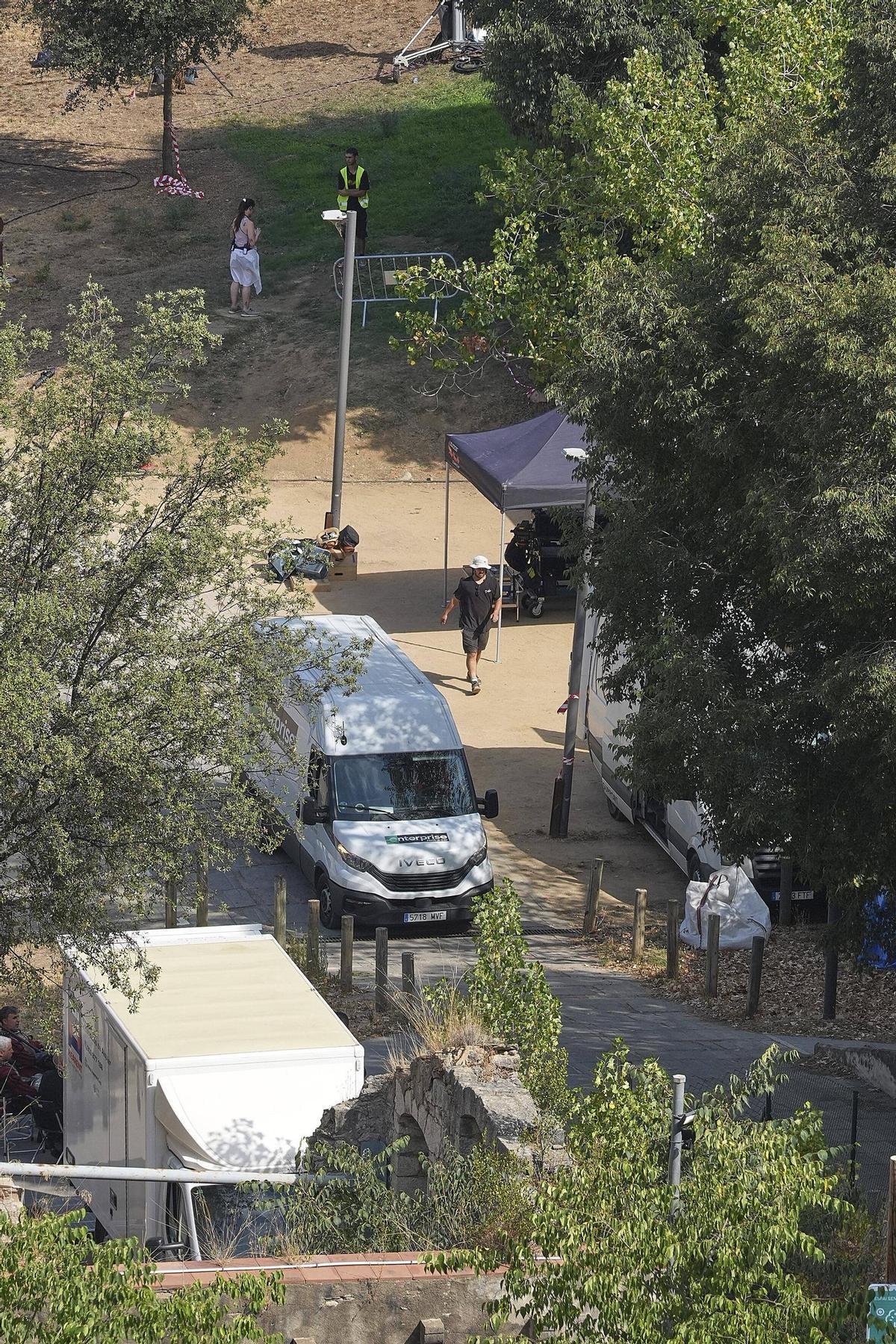Les imatges del darrer dia de rodatge d''Enredados' a Girona Les imatges del darrer dia de rodatge d''Enredados' a Girona